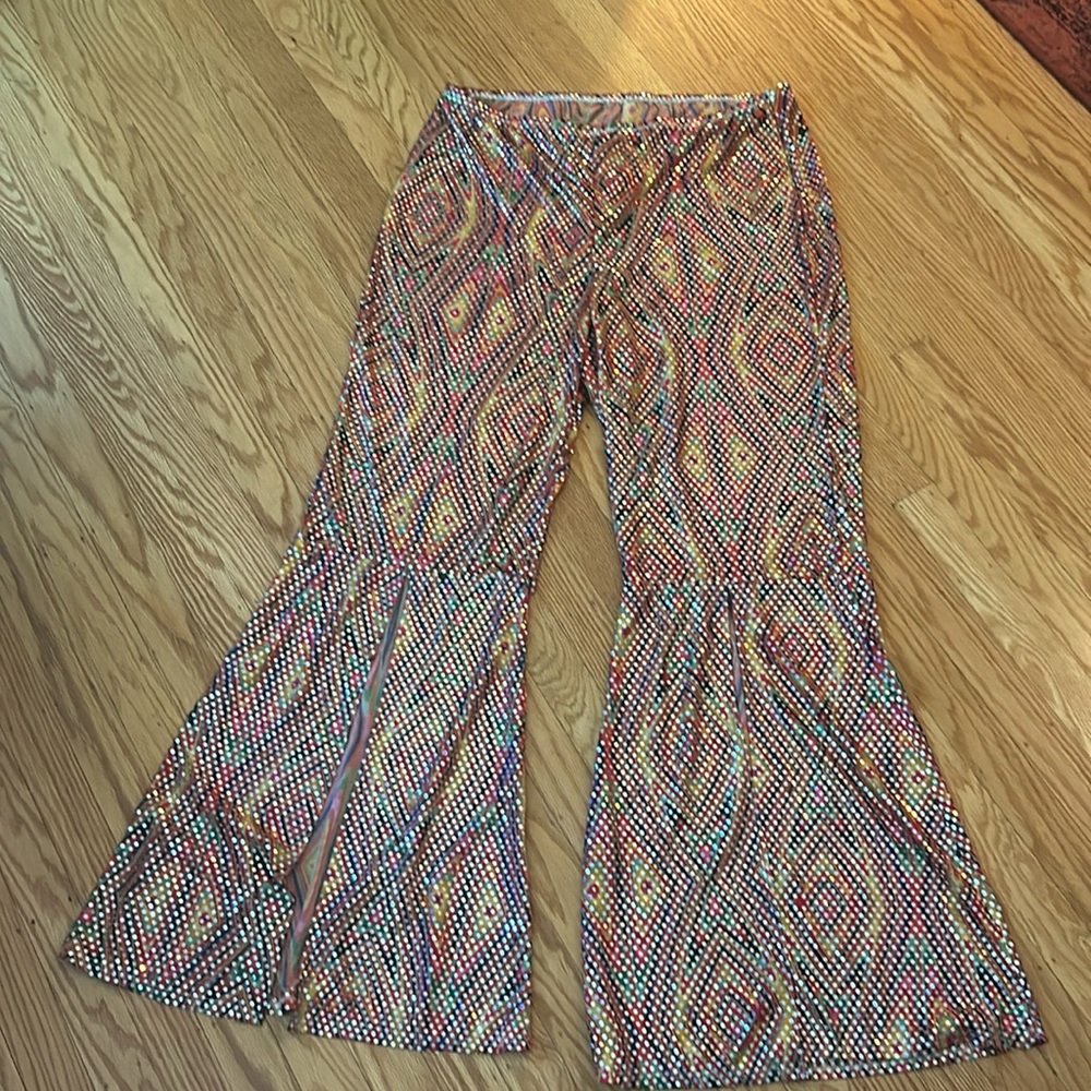 Disco party flare pants NWT